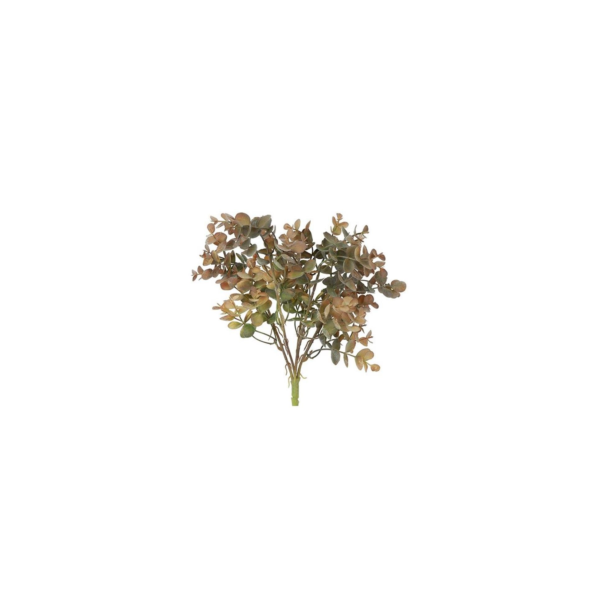 Countryfield kunstbloem steker eucalyptus licht bruin zijde ø15x33cm