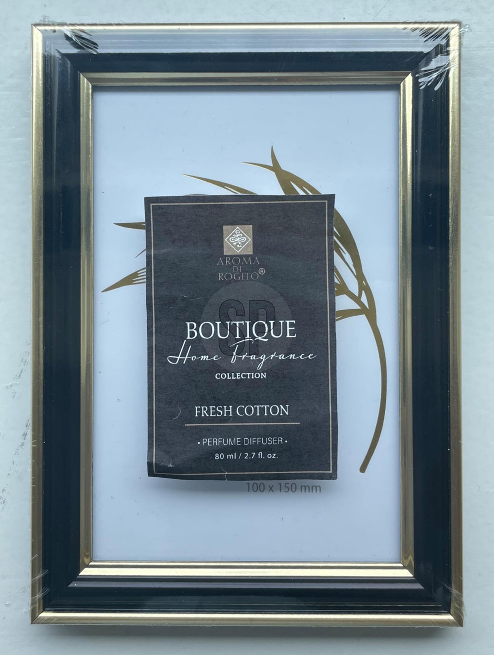 Home styling fotolijst kunststof zwart goud 15x20cm