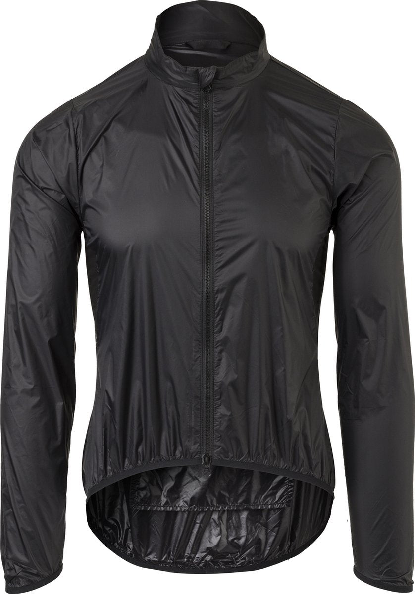 Agu wind fietsjack ii essential heren - zwart - m - winddicht - two-way rits