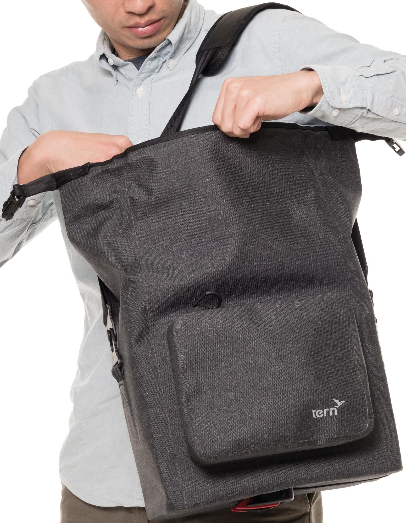 Tern bagagedragertas dry goods bag trunk bag dry goods bag tweed black