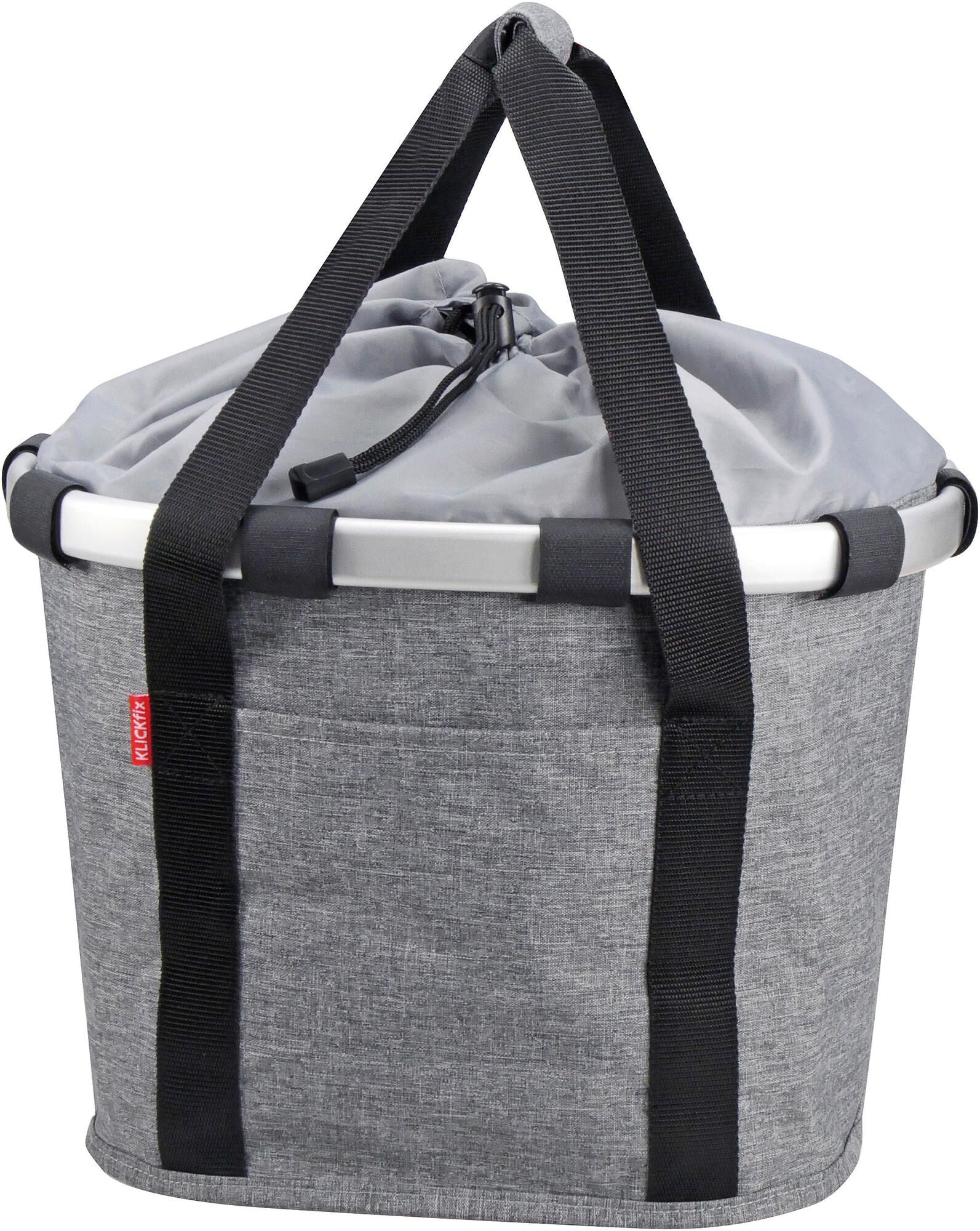 Klickfix rixen kaul shoppertas bikebasket shop.bag r k bikebasket twist sliver