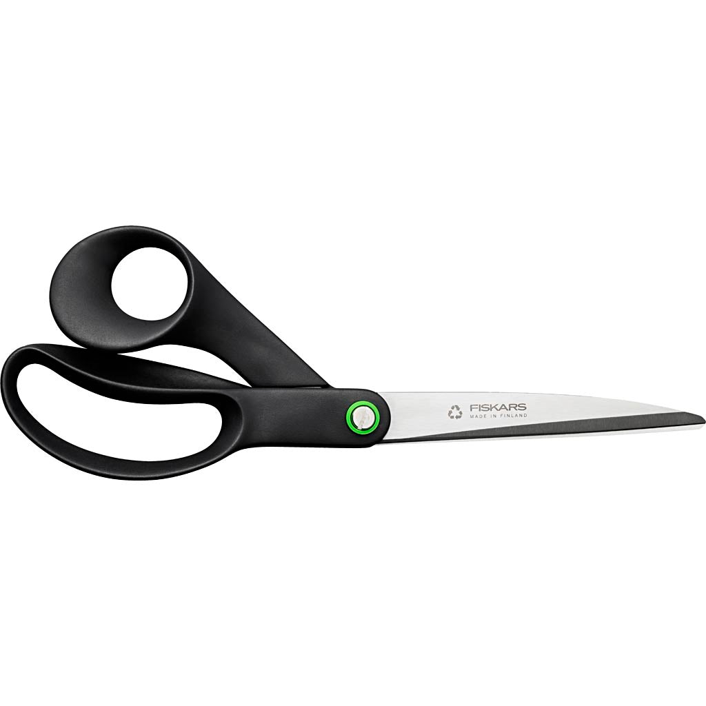 Fiskars universele scharen, l: 24 cm, rechtshandig, zwart, 1 stuk
