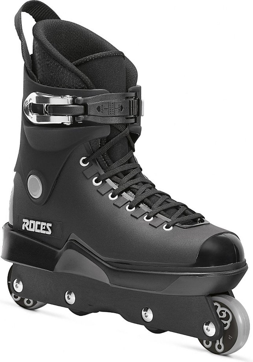 Roces m12 ufs stunt skates zwart – volwassenen – ufs frame high-impact shell – maat 45