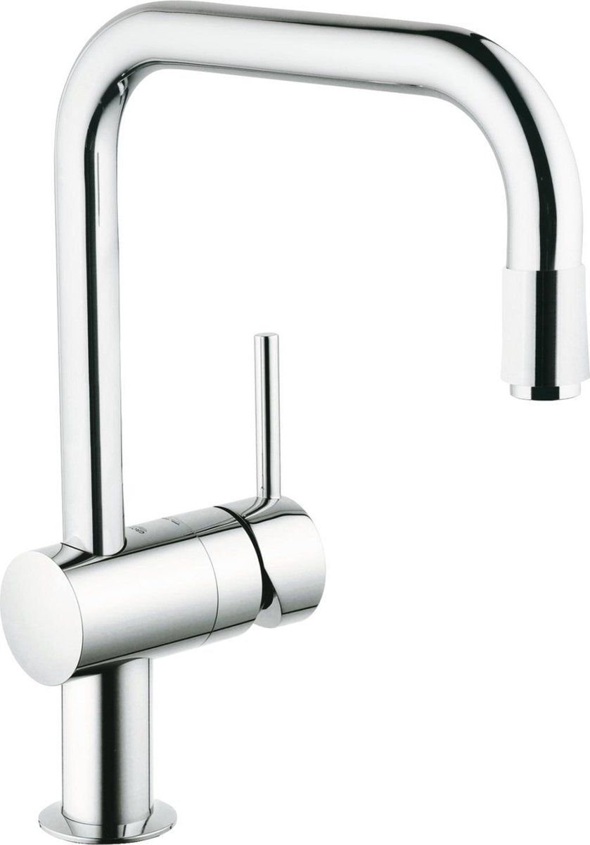 Grohe minta keukenkraan - draaibare u-uitloop - uittrekbare handdouche - chroom - 32067000
