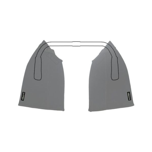 Ds covers handmof arcs - curved - zwart
