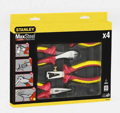 Stanley handgereedschap vde tangenset 4delig - 4-84-489