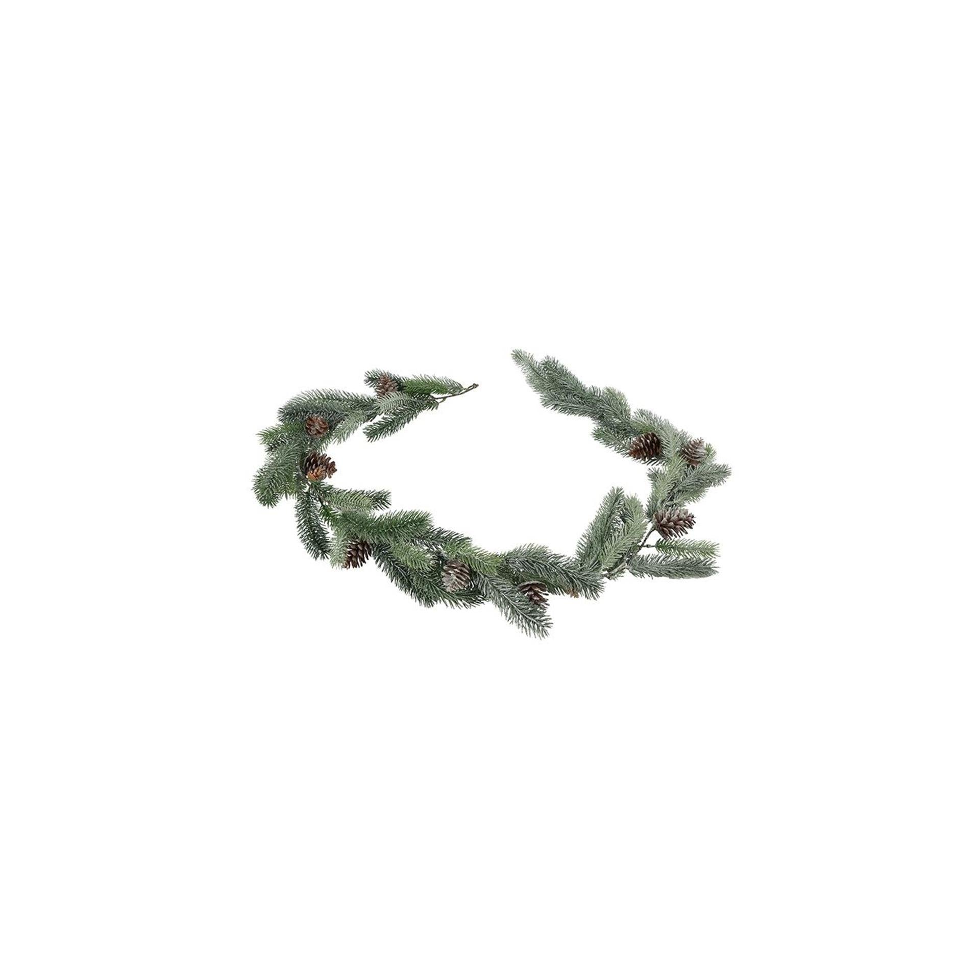 Countryfield guirlande abies groen met glitter kunststof 22x18x183cm