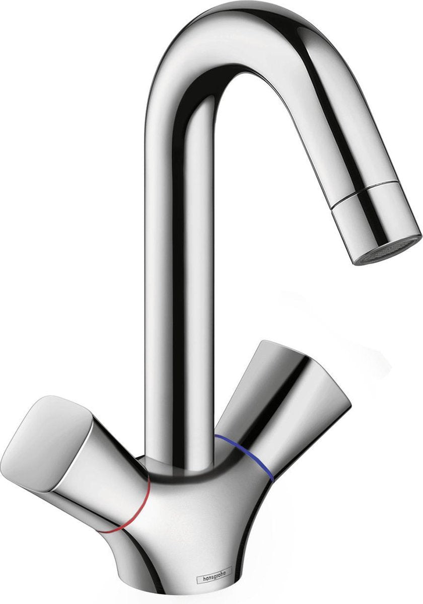 Hansgrohe logis wastafelkraan 180 met waste chroom 71222000