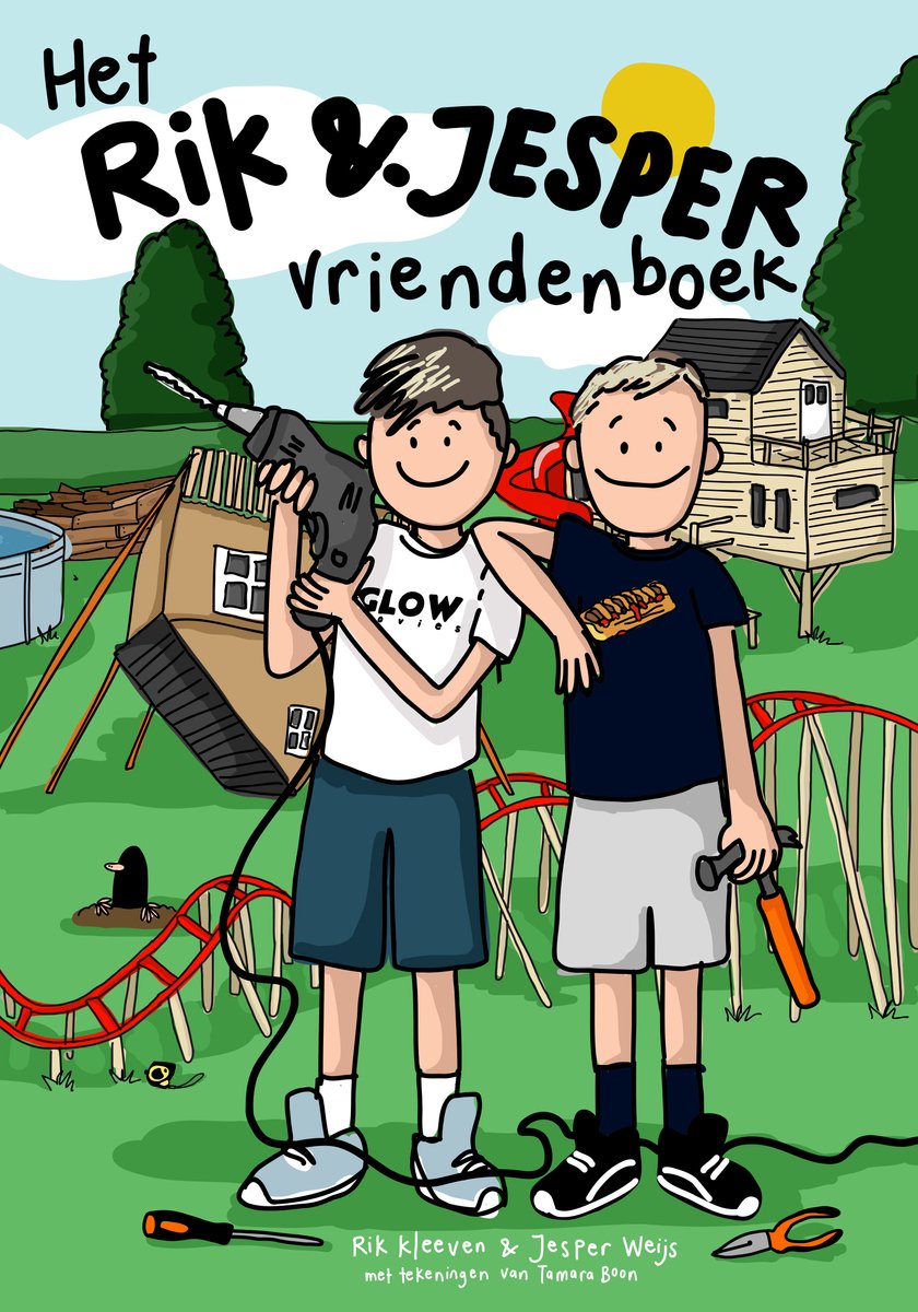 Glowmovies vriendenboek rik en jesper | boek | kinderen | persoonlijk