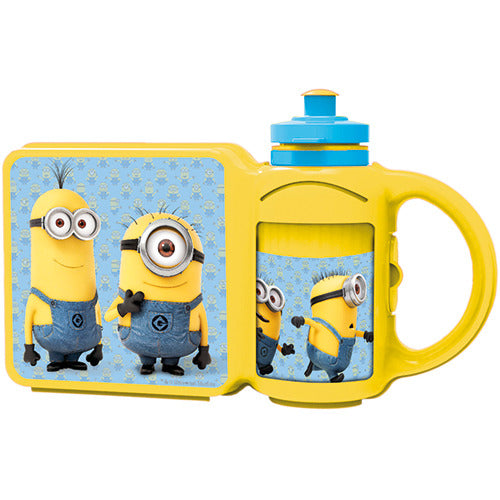 Minions combiset lunchbox en drinkflesjes