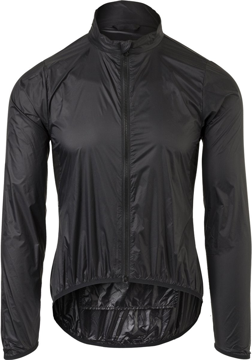 Agu wind fietsjack ii essential heren - zwart - l - winddicht - two-way rits