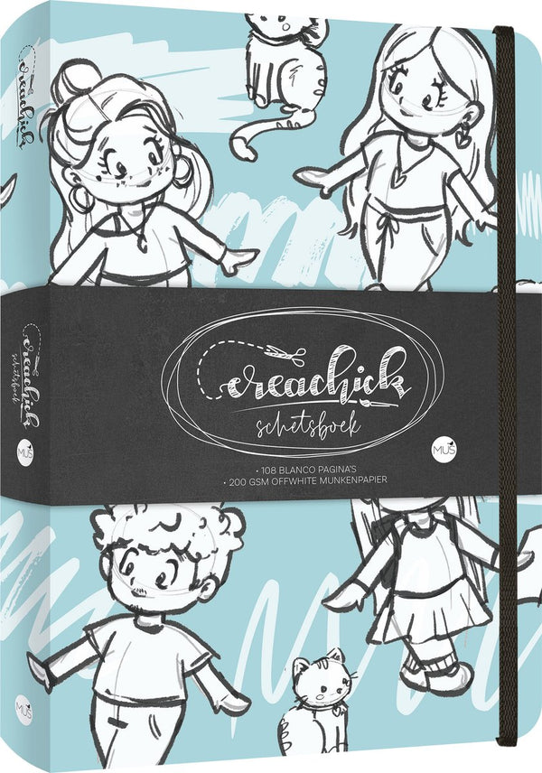 Schetsboek creachick blue