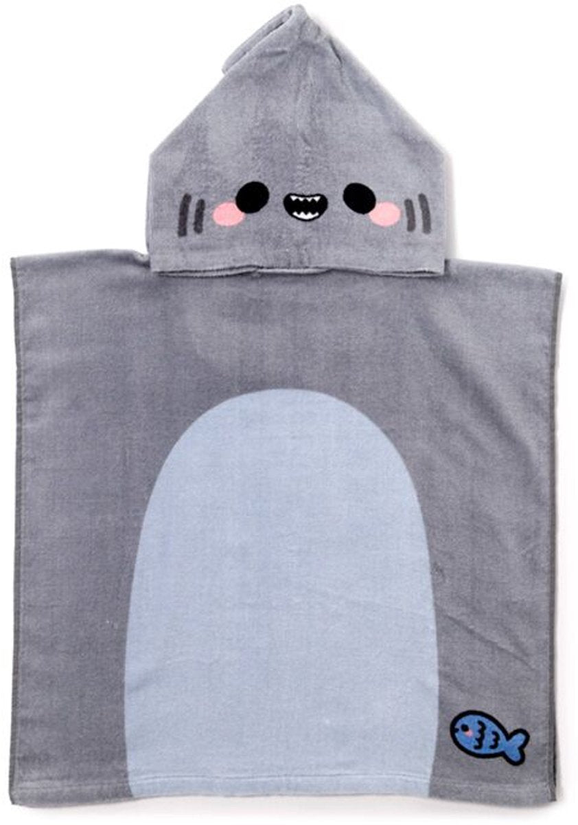 Merkloos sans marque kinder handdoek - archie de haai - cadeau tip