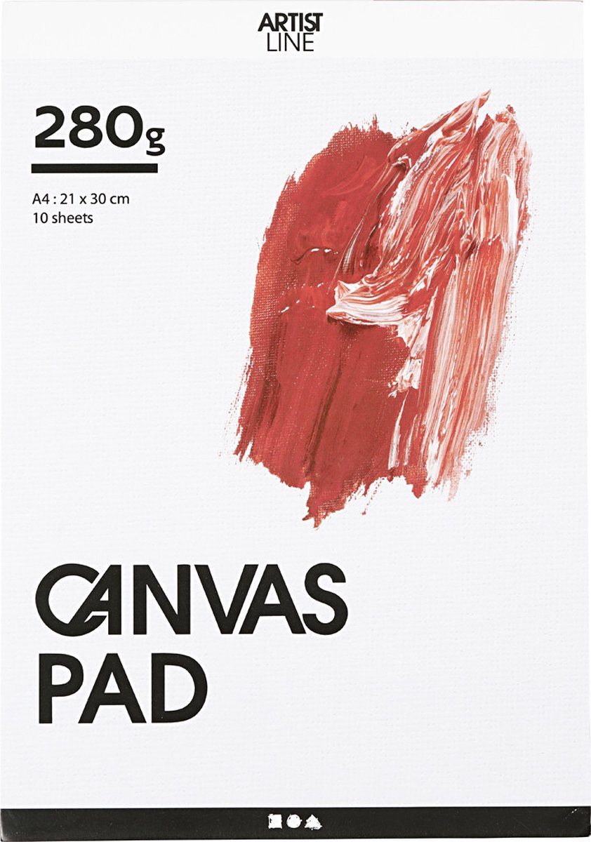 Creativ company https: www.cchobby.nl canvas-blok-a4-vel-210x297-mm-280-gr-wit-10-vel-1-stuk