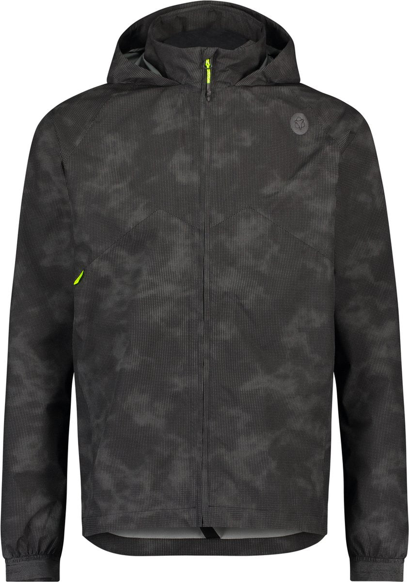 Agu compact regenjas commuter heren - zwart - xxl - reflecterend