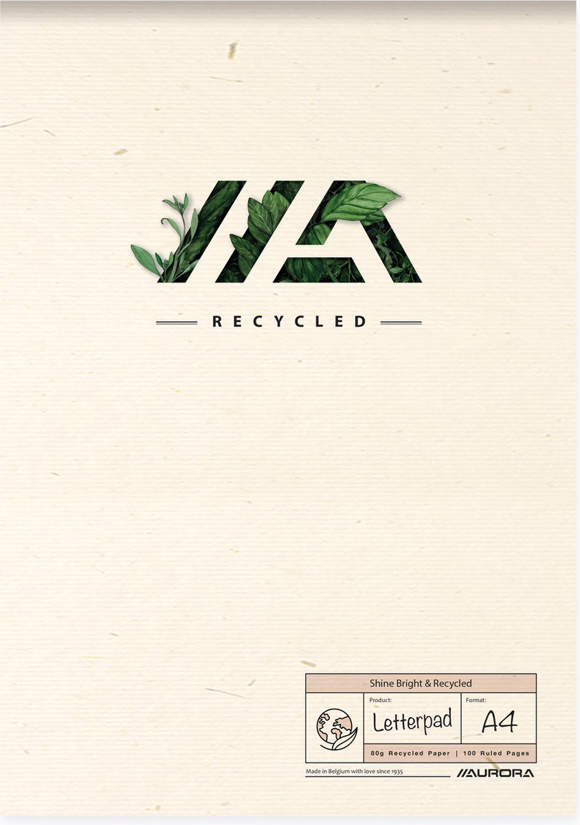 Aurora shine bright recycled schrijfblok | ft a4 | gelijnd