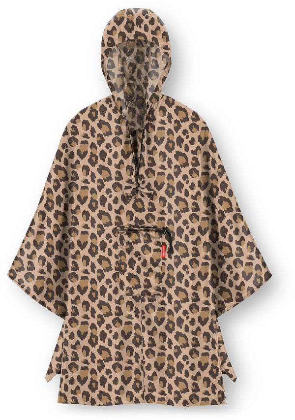 Reisenthel mini maxi poncho regenponcho - opvouwbaar - leo macchiato bruin one size