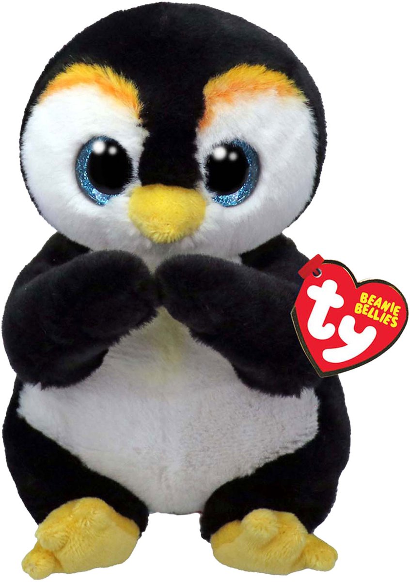 Ty Beanie Baby's Buik Neve Pinguïn, 15cm