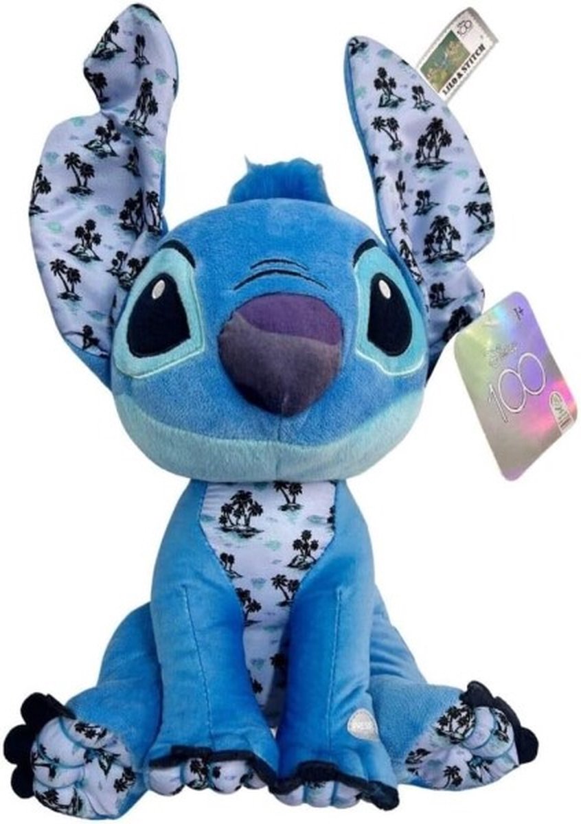 Disney 100th anniversary stitch plush met geluid 30cm