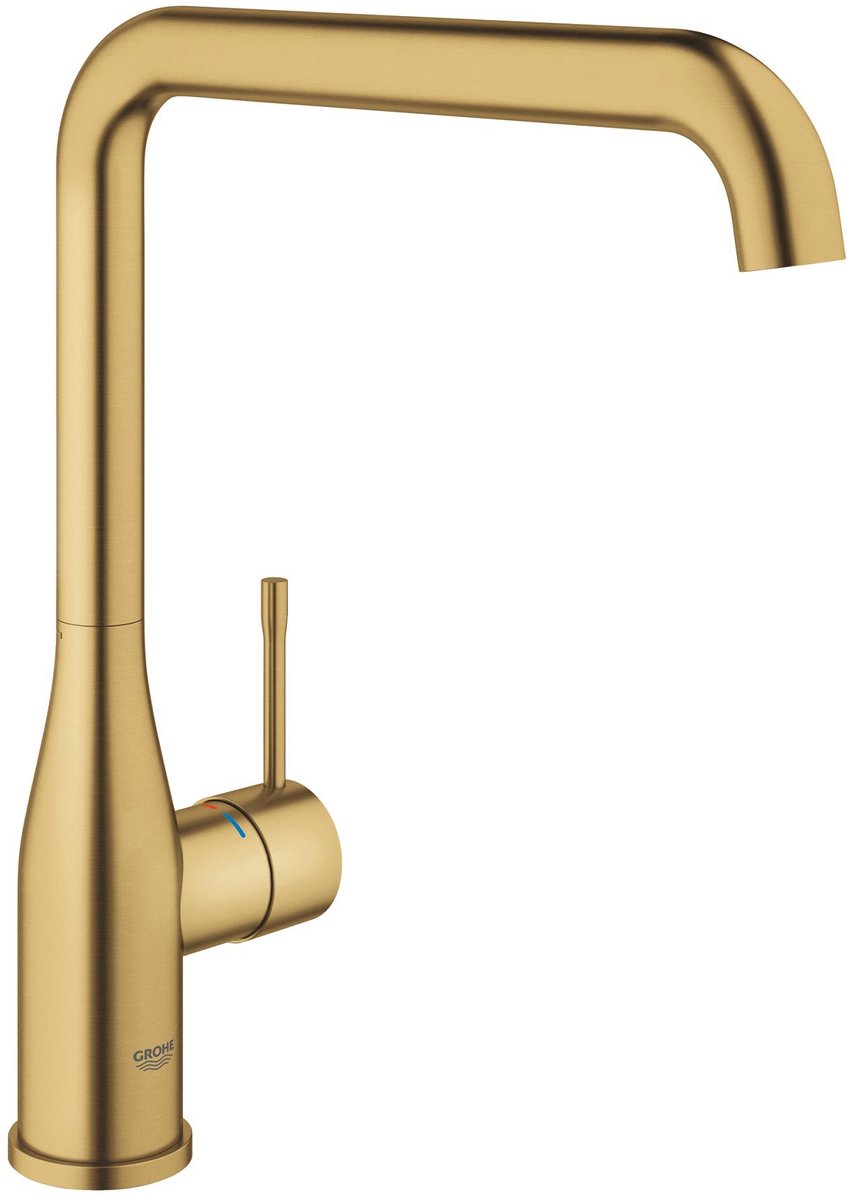Grohe essence keukenmengkraan - hoge uitloop - cool sunrise geborsteld (mat goud)
