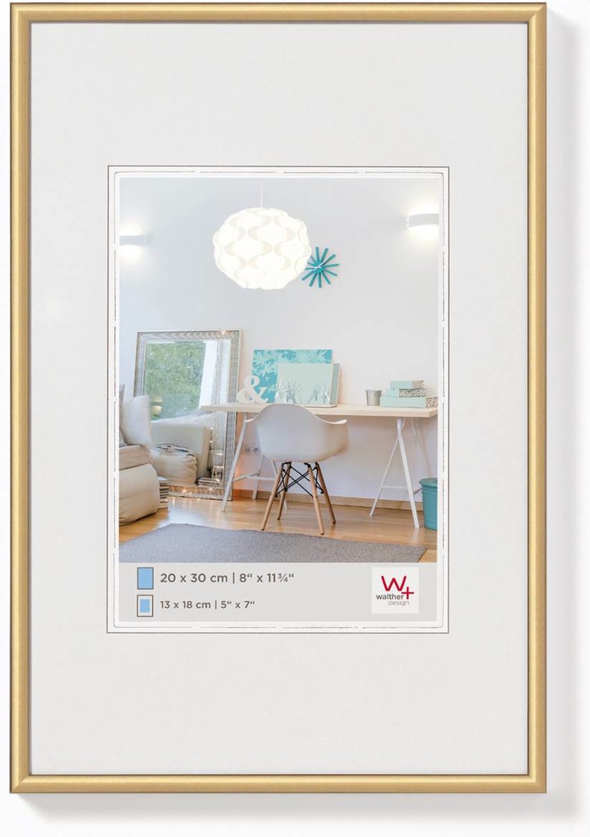 Walther new lifestyle - kunststof lijst - fotoformaat 59,4x84 cm (din a1) - goud