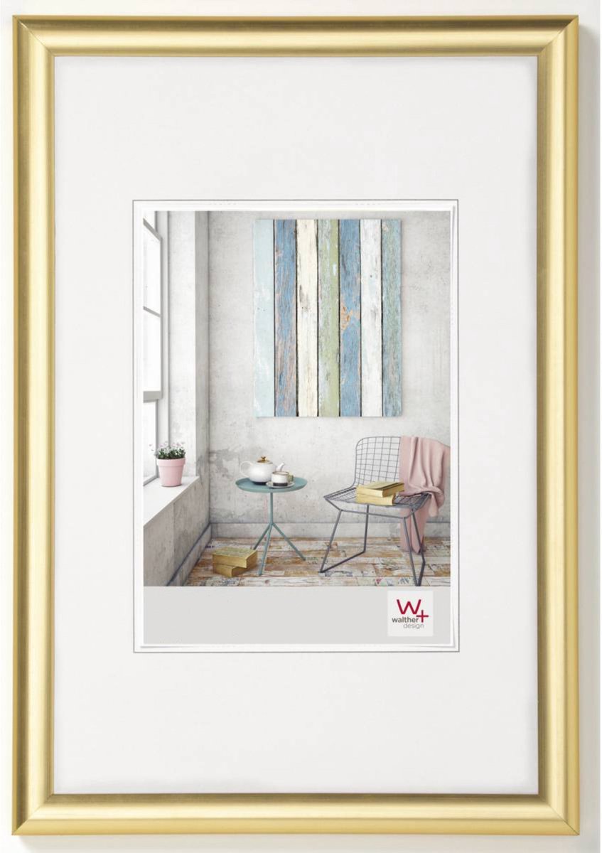 Walther trendstyle - kunststof lijst - fotoformaat 30x45 cm - goud