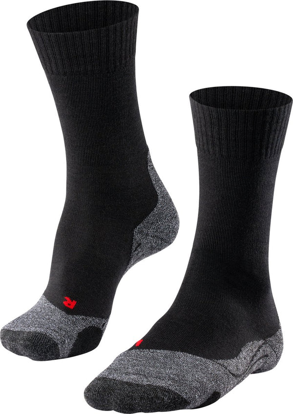 Falke tk2 anti-blaar dik wol functioneel materiaal wandelsokken dames zwart - maat 41-42 41 42