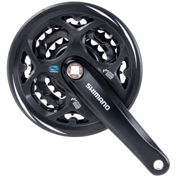 Pédalier 7 8 vitesses Shimano Altus FC-M311 42 32 22T avec Plateau - Noir