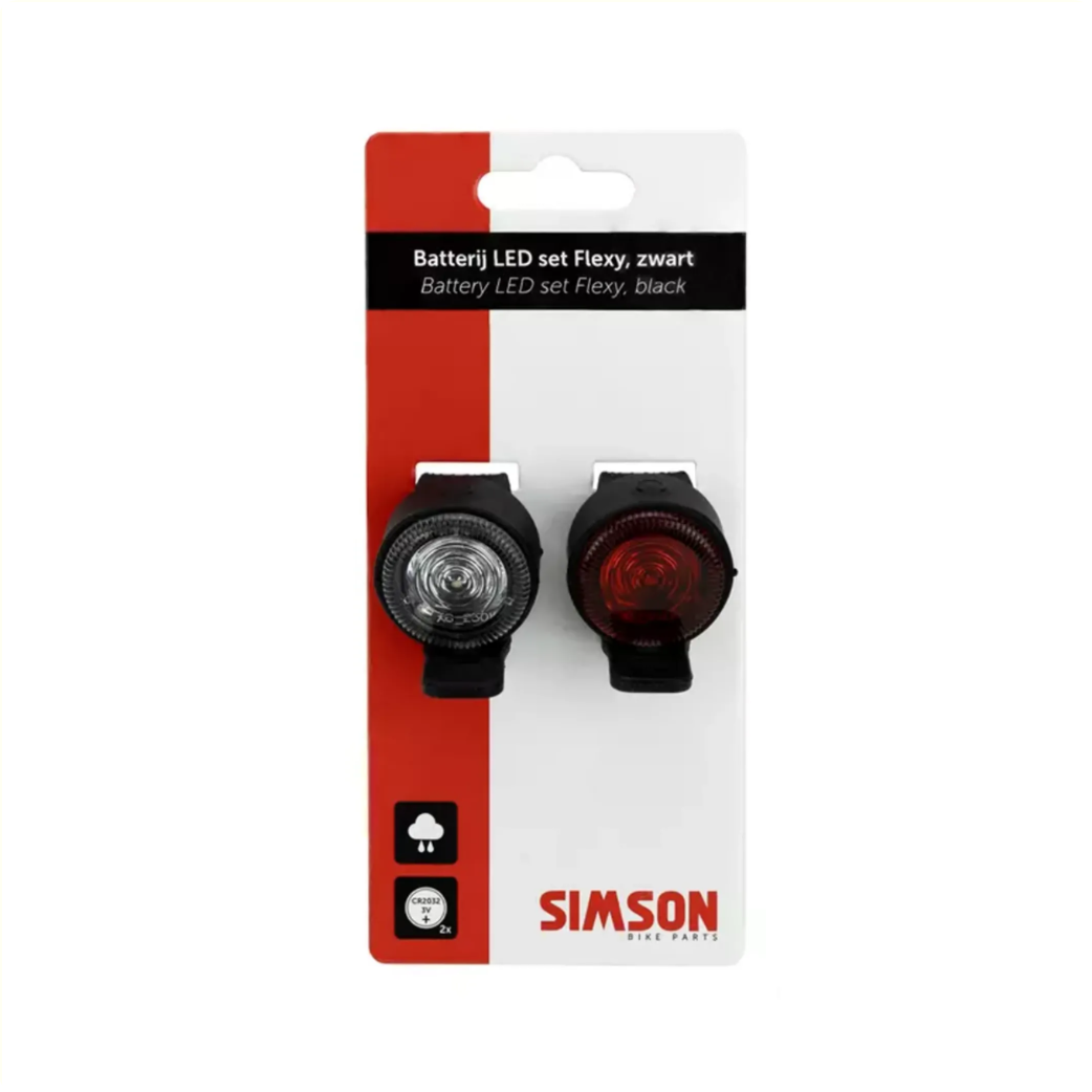 Verlichtingsset Simson 'Flexy' LED-set - zwart