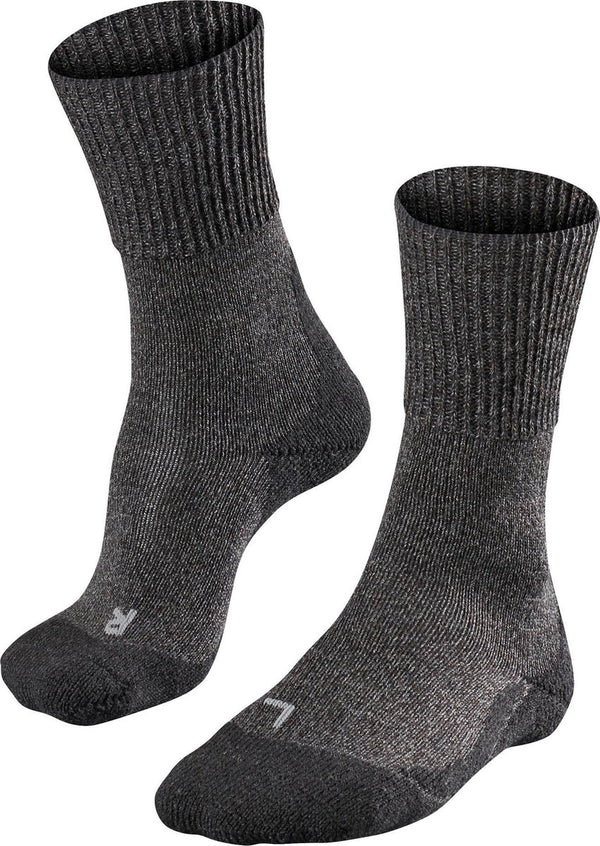 Falke tk1 wool anti-blaar dik wol functioneel materiaal wandelsokken heren grijs - maat 46-48
