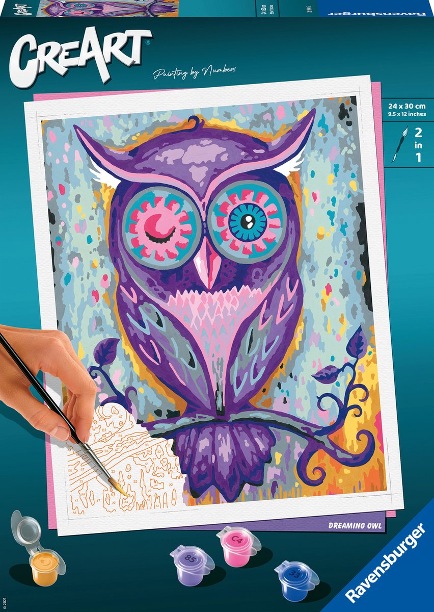 Ravensburger creart schilderen op nummer - dromende uil