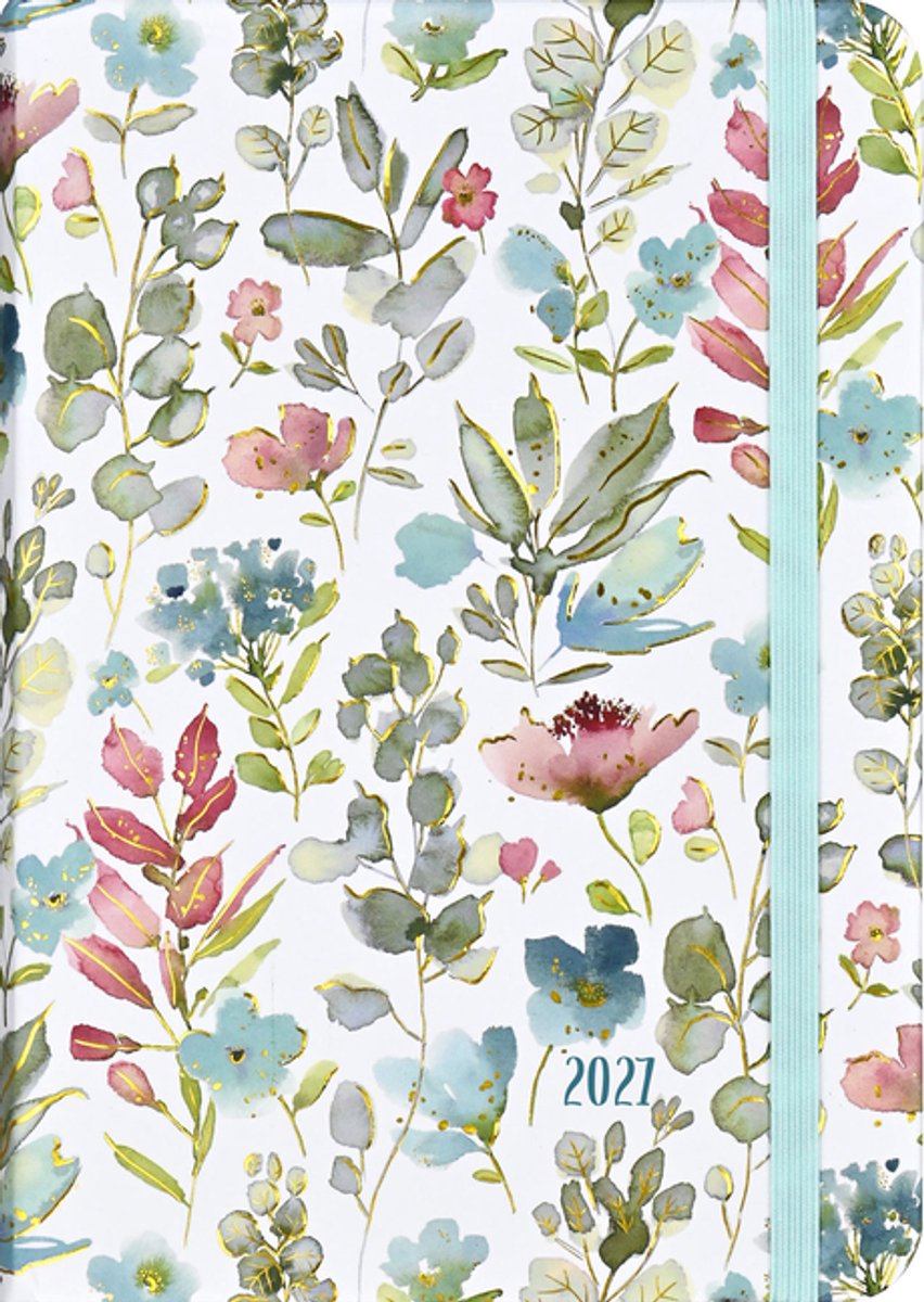 Peter pauper floral watercolor 16 maanden agenda 2027