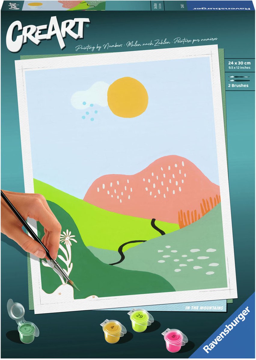 Ravensburger in the mountains - schilderen op nummer voor volwassenen