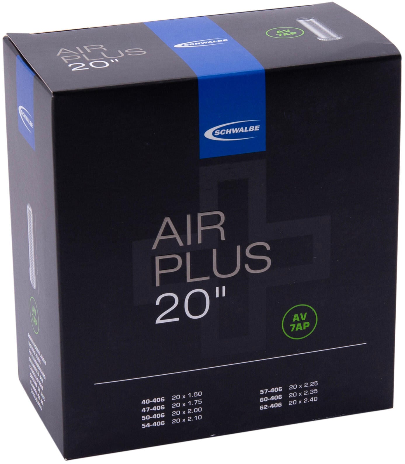 Chambre à air Schwalbe Air Plus AV7AP 20 40 62-406 - valve 40mm