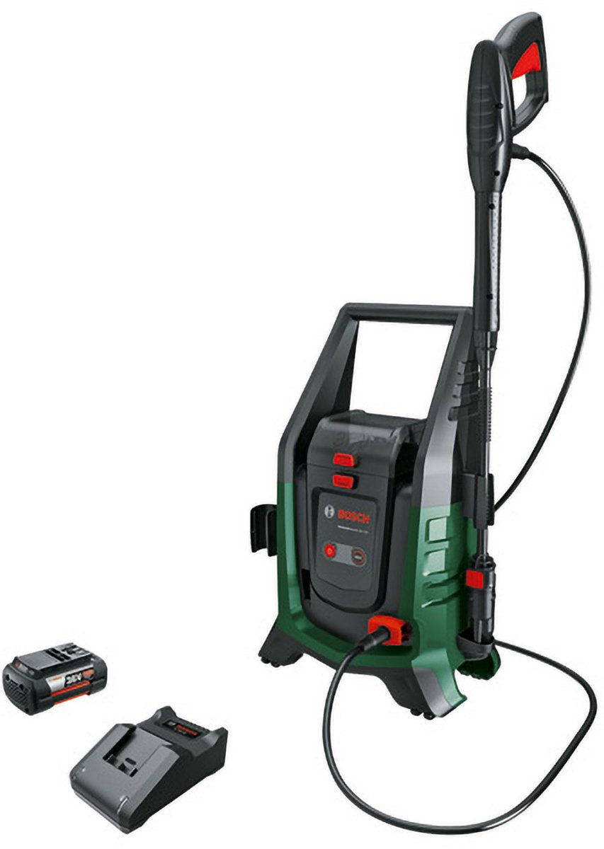 Bosch tuinapparatuur - 36v accu-hogedrukreiniger 100 bar, 1x accu 4,0 ah li-ion, lader 06008c7002