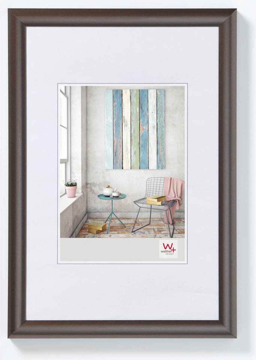 Walther trendstyle - kunststof lijst - fotoformaat 18x24 cm - staal