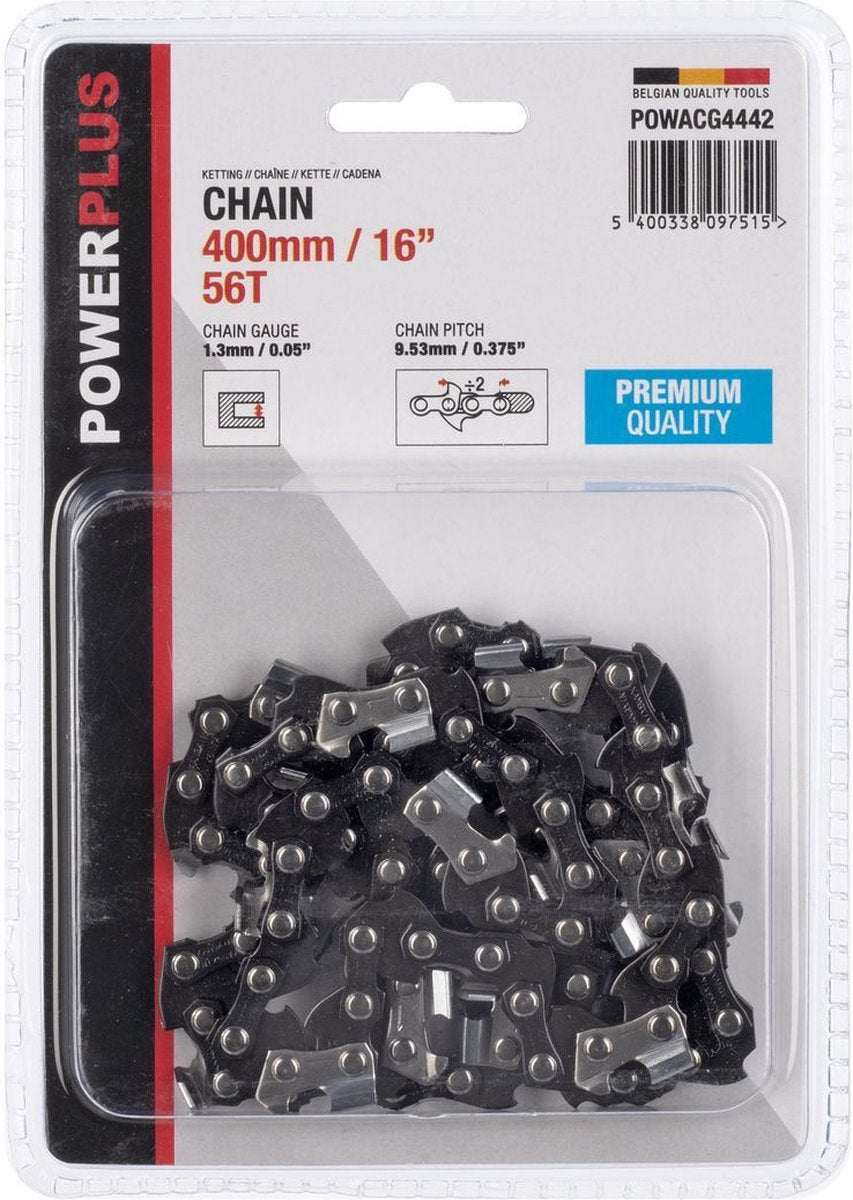 Powerplus - powacg4442 - ketting - 16 - 400mm - 56t - premium