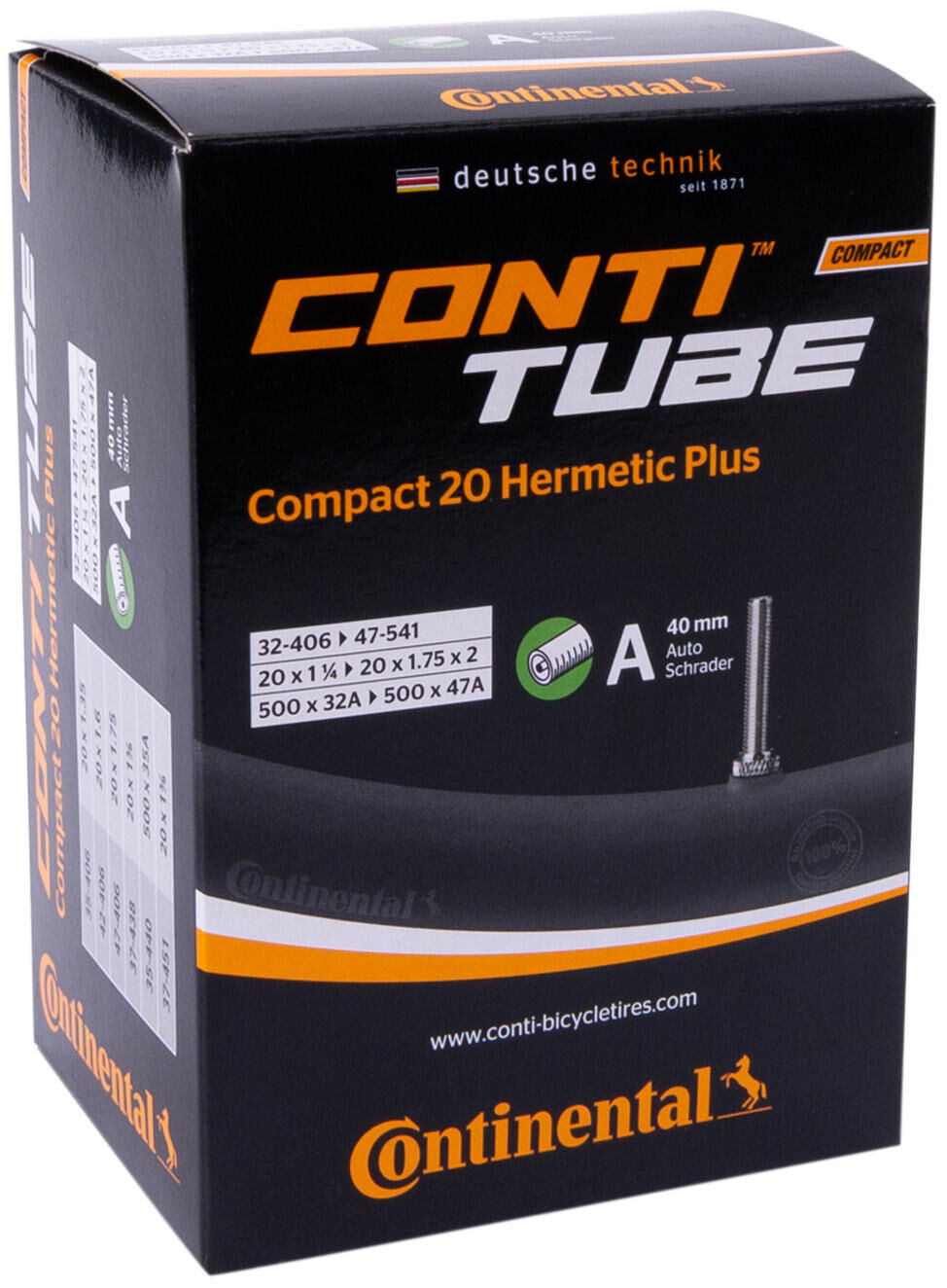 Continental binnenband compact 20 hermetic plus tube conti compact 20 herm.plus av 40mm
