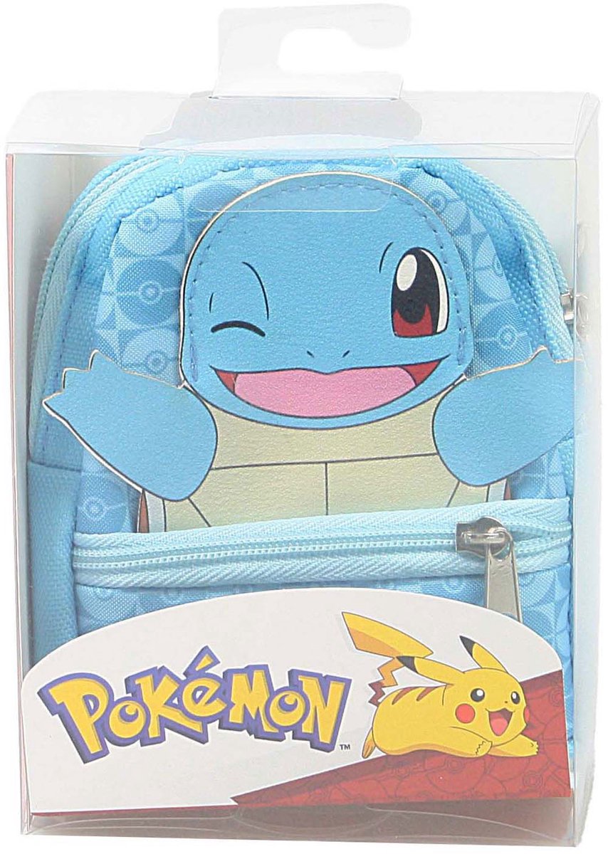Merkloos sans marque pokemon kaarten bewaar tasje squirtle - pokémon kaarten opbergen.