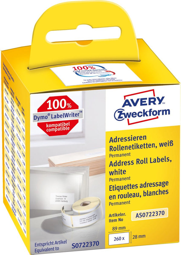 Avery -as0722370-etiketten op rol