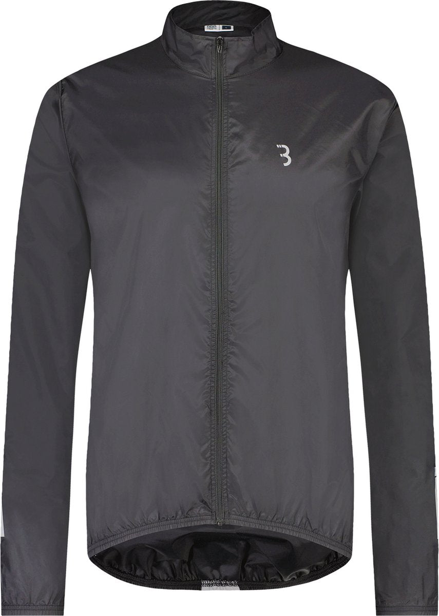 Bbb cycling fietsjack baseshield - windjack heren en dames - wielrennen mountainbiken - fietsjas: wind en waterbestendig - zwart - maat xxxl - bbw-148