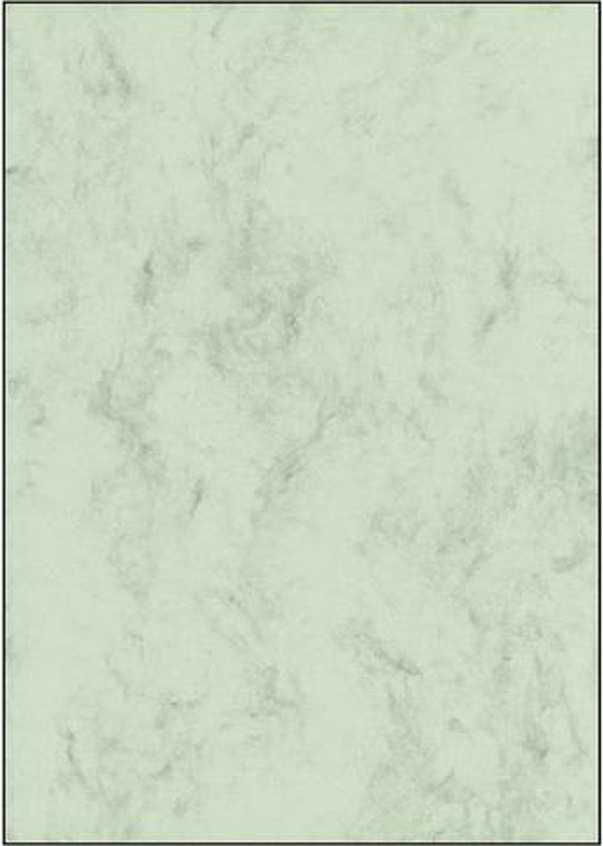 Sigel designpapier - a4 - marmer groen - 200 grams - 50 vel - si-dp552
