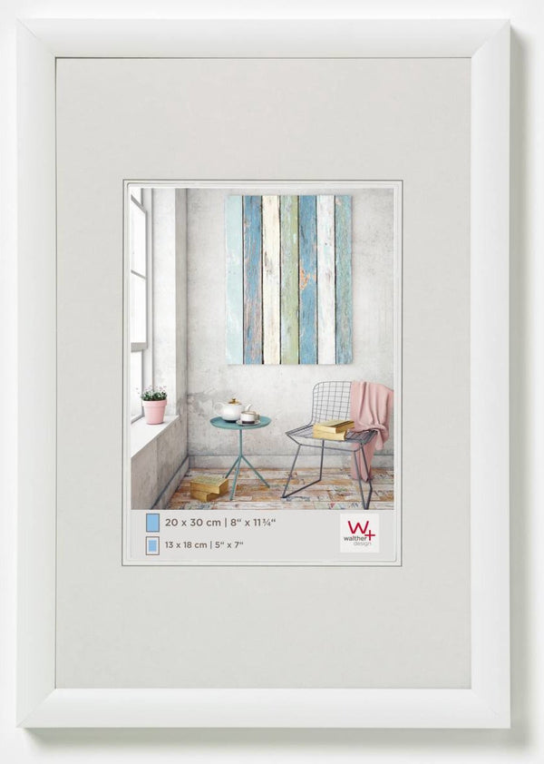 Walther trendstyle - kunststof lijst - fotoformaat 13x18 cm - wit