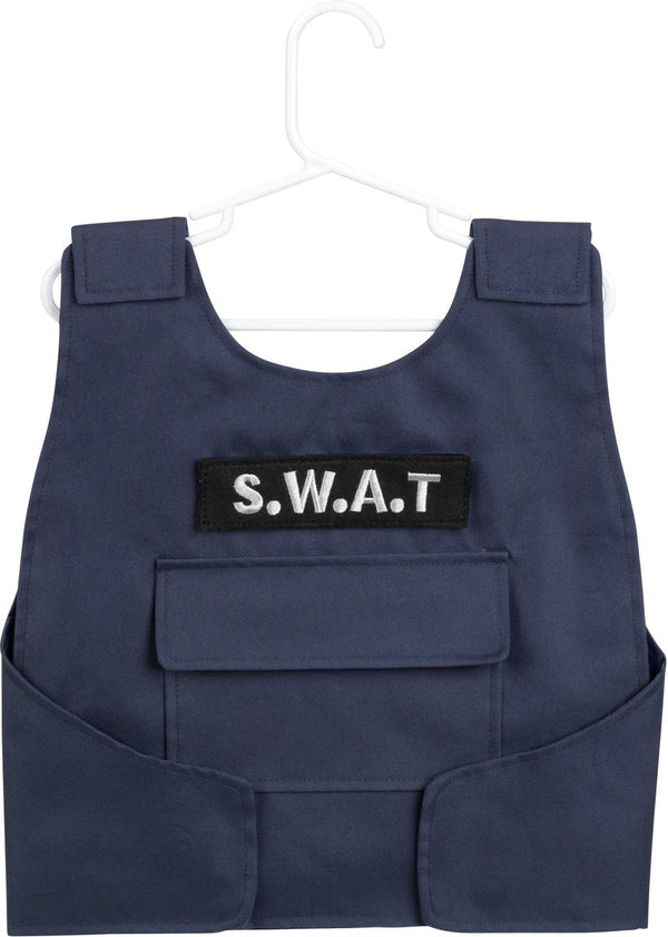 Klein toys s.w.a.t.-vest - incl. veel accessoires - incl. lichteffecten - zwart blauw geel