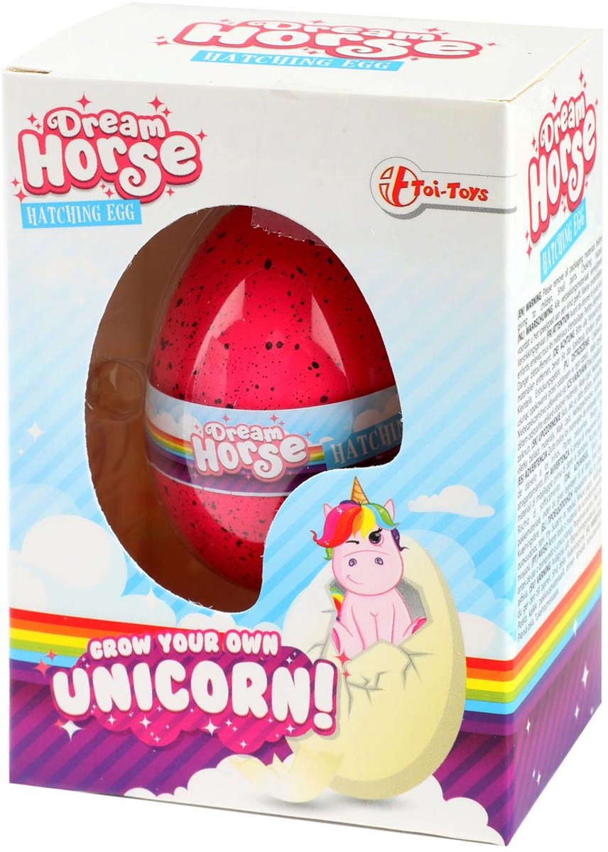 Toi-toys growing egg unicorn dream horse junior 5.2 cm pink