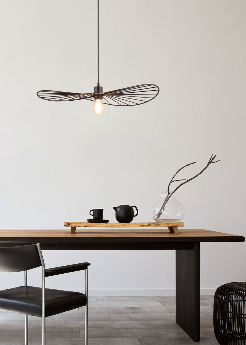 Rl live your light reality chapeau - hanglamp - zwart mat - excl. 1x e27 7w - in hoogte verstelbaar