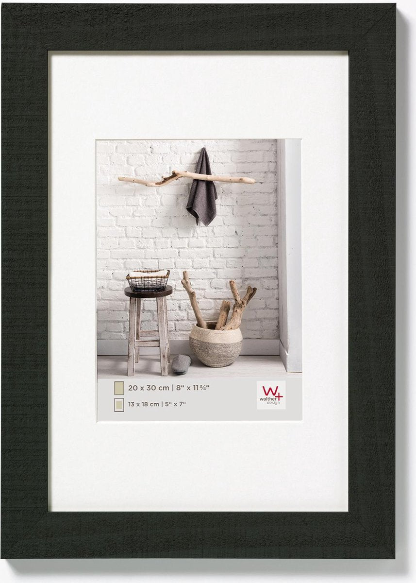Walther home - houten lijst - fotoformaat 18x24 cm - zwart