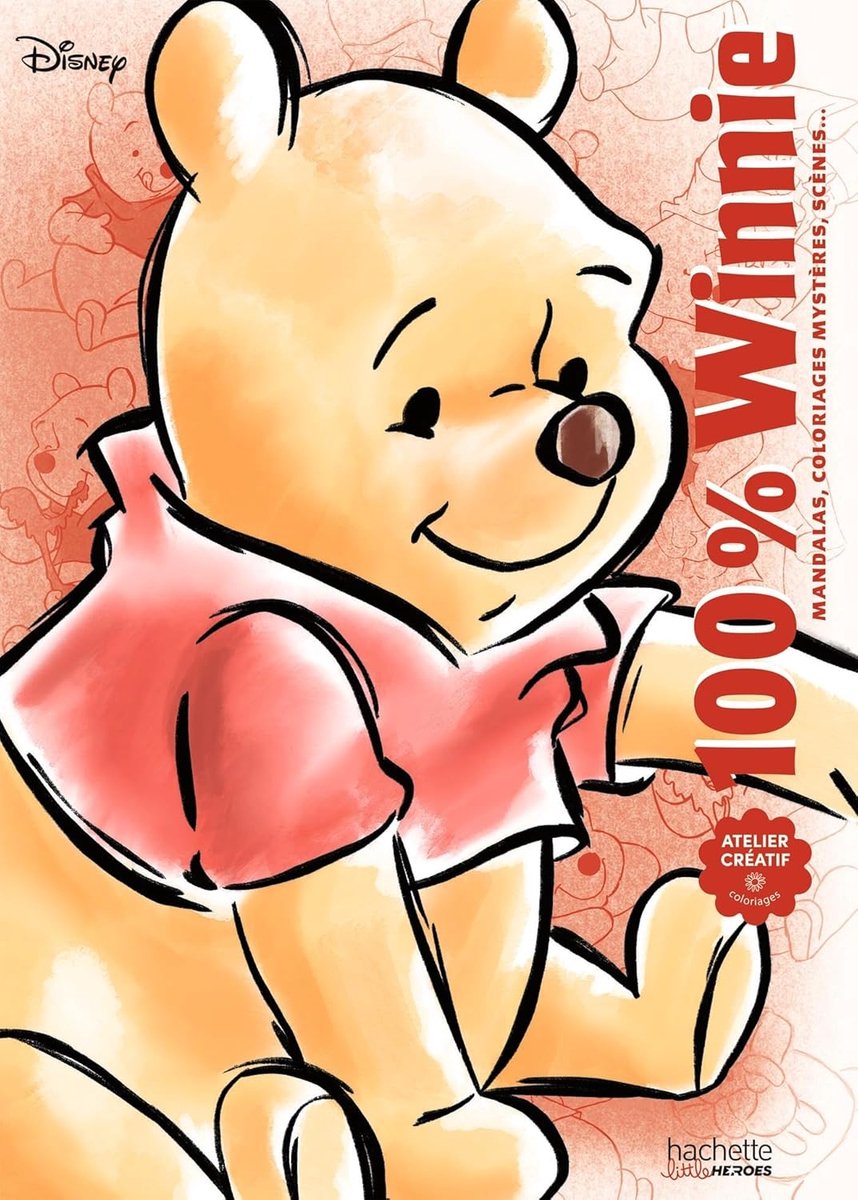 Hachette heroes atelier créatif disney 100 % 100 % winnie - hachette - kleurboek voor volwassenen