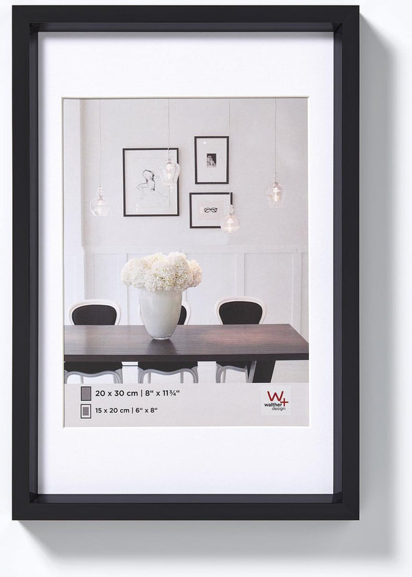Walther steel style - kunststof lijst - fotoformaat 40x50 cm - zwart
