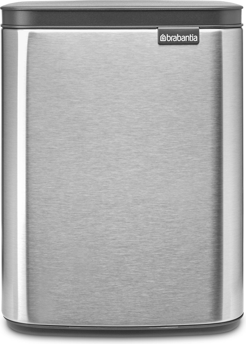 Brabantia bo afvalemmer, 7l - mat staal vingerafdrukbestendig
